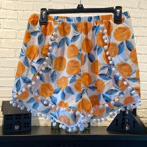 Adorable fruit patterned SHEIN shorts size L